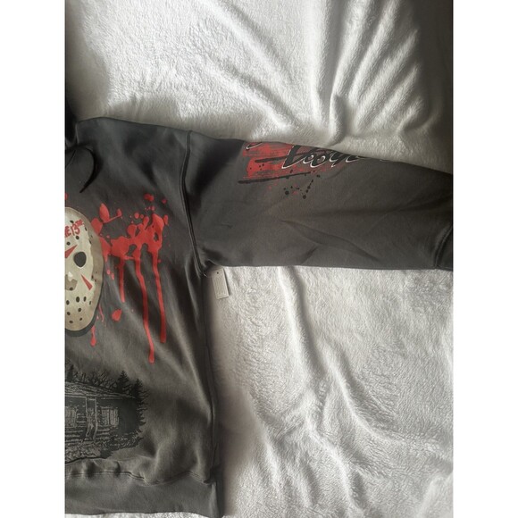 Friday the 13th Men's Graphic Print Fleece Hoodie Size Large - Picture 2 of 11